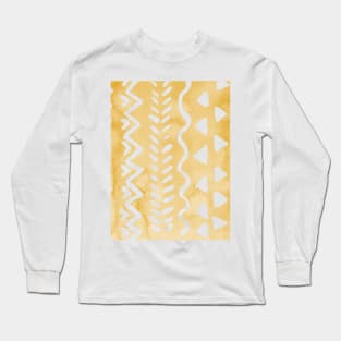 Loose boho chic pattern - orange Long Sleeve T-Shirt